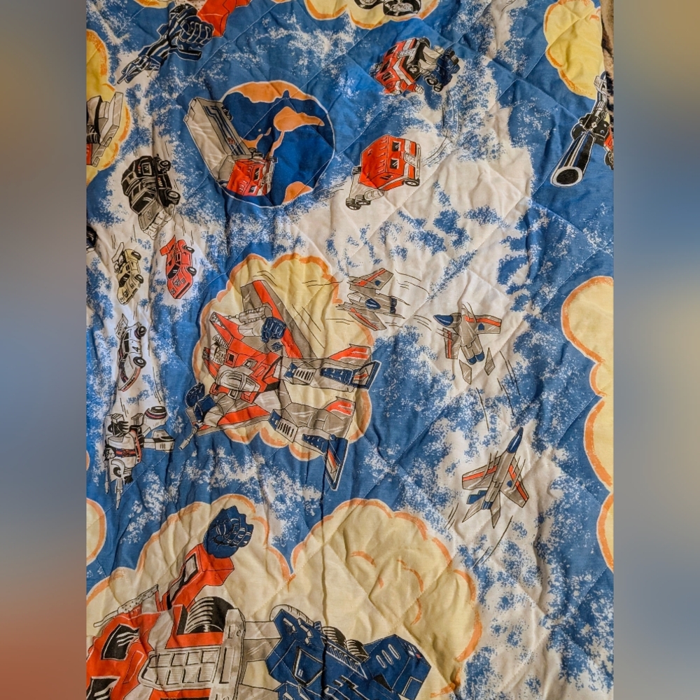 Vintage Transformers Quilt 80"x100"